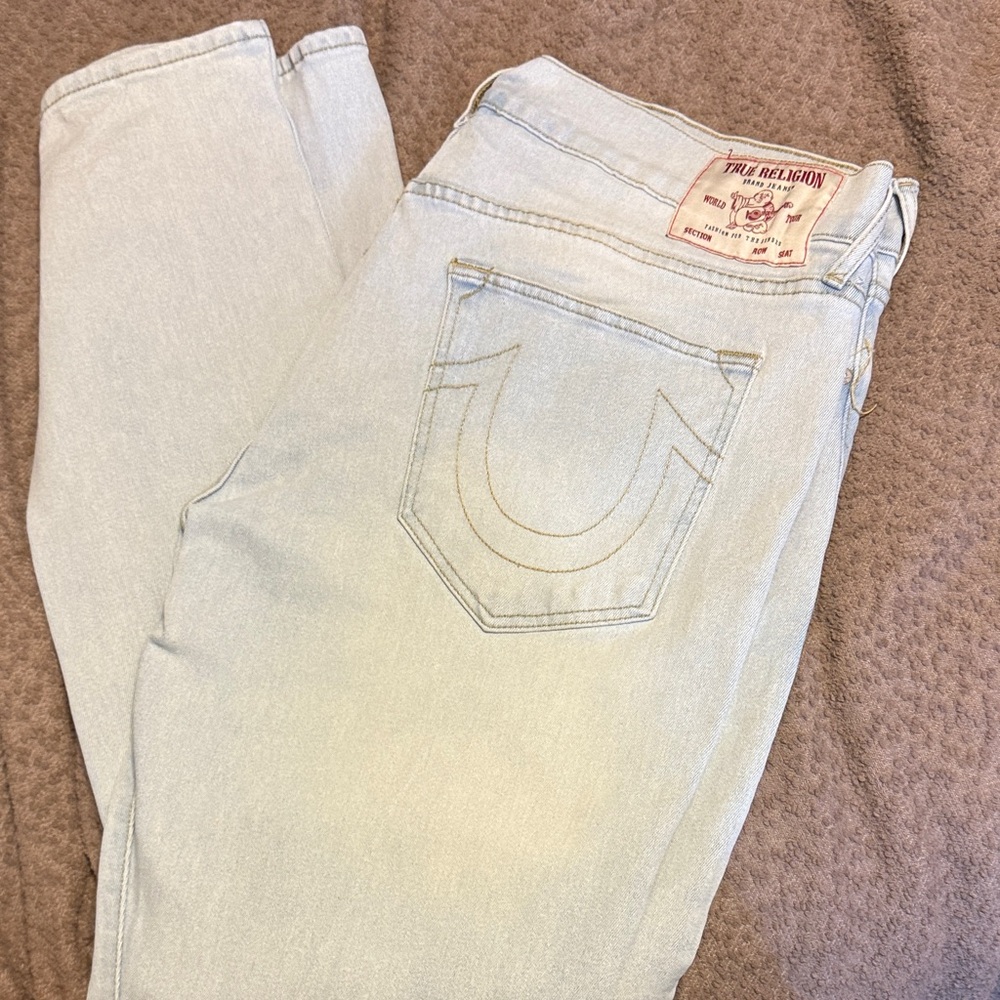 True Religion men's Light Wash Jeans